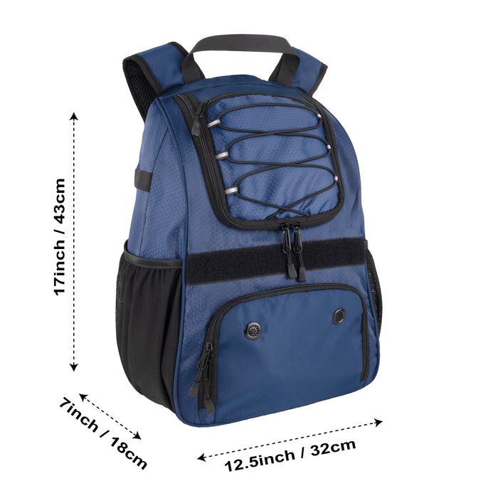 Baseball Backpacks with Bat, Ball & Shoe Compartment - Navy