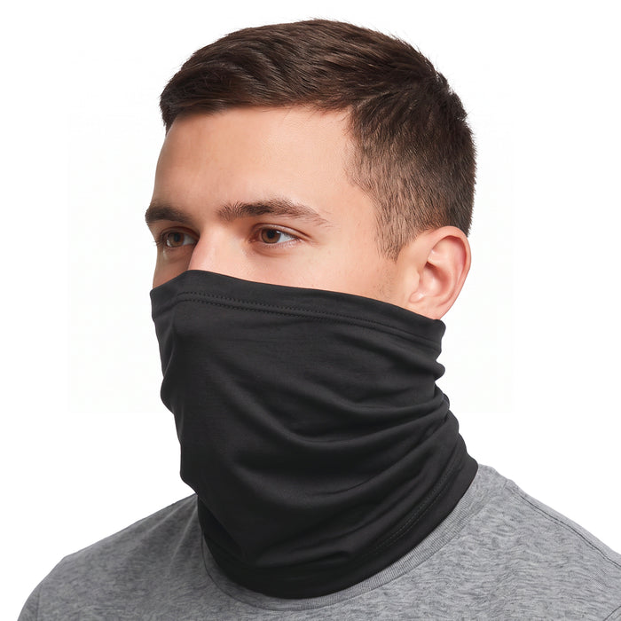Adult Winter Neck Warmer - 2 Pack- Black
