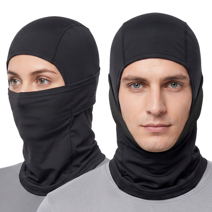 Adult Winter Balaclava Face Warmers - Black