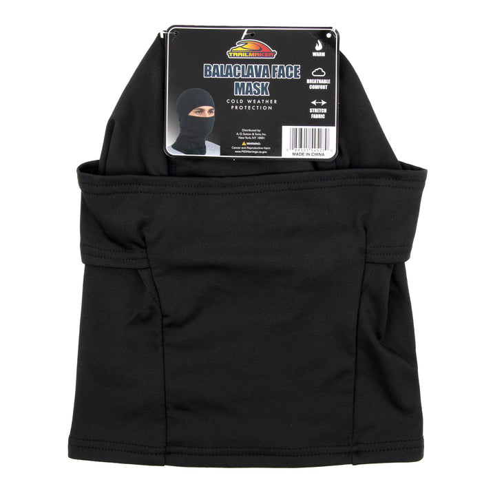 Adult Winter Balaclava Face Warmers - Black