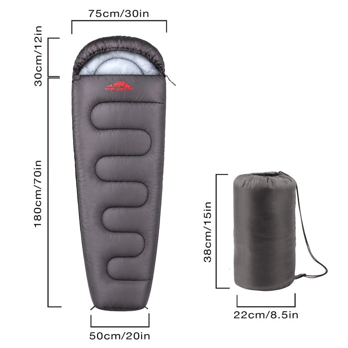 Waterproof Extra Cold Weather Mummy Sleeping Bags (5°F/ -15°C)
