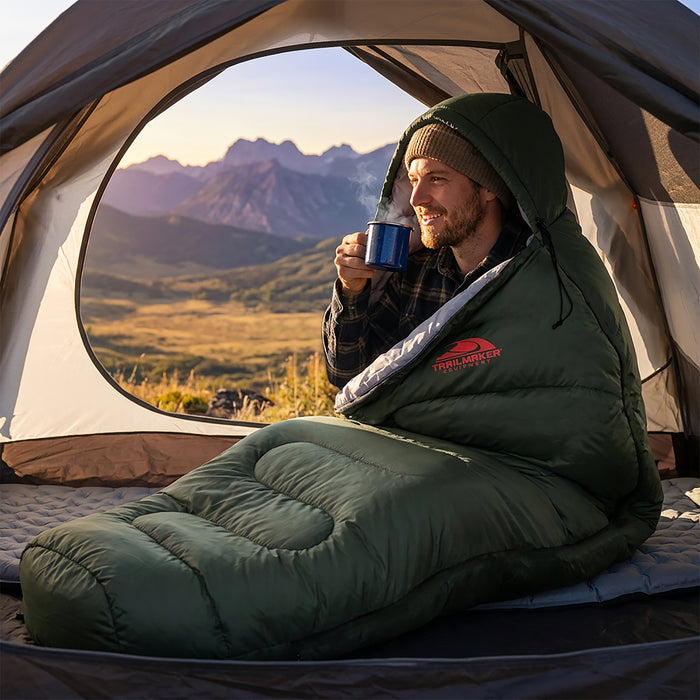Waterproof Extra Cold Weather Mummy Sleeping Bags (5°F/ -15°C)