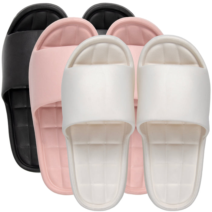 Women's Bulk Quilted Slide Sandals