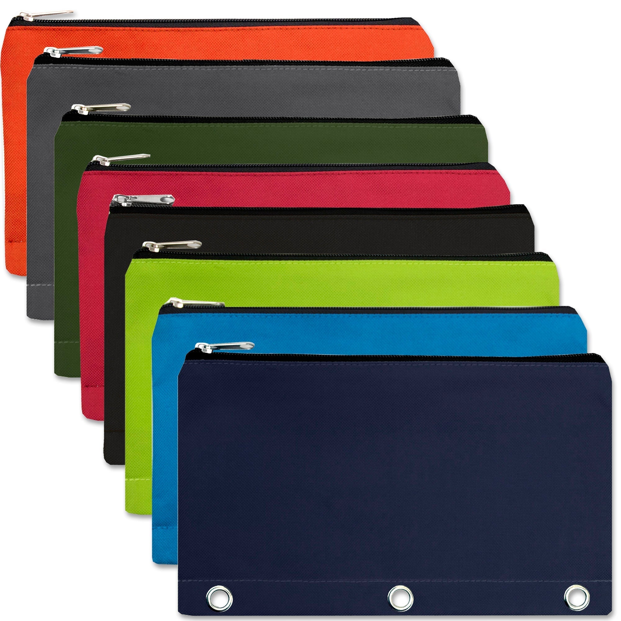 Pencil Large Capacity Pencil Pouch Box Stationery Zipper Pocket For C0A2