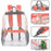 Wholesale Classic 17 Inch Clear Backpack - Coral - BagsInBulk.com