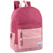 17-Inch Double Front Zippered Pocket Backpack - Single Colors - BagsInBulk.com