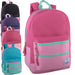 17- Inch Double Front Zippered Pocket Backpack - Girls - BagsInBulk.com