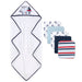 Little Sailor Hooded Bath Towel & Wash Cloth Baby Bath Sets - BagsInBulk.com