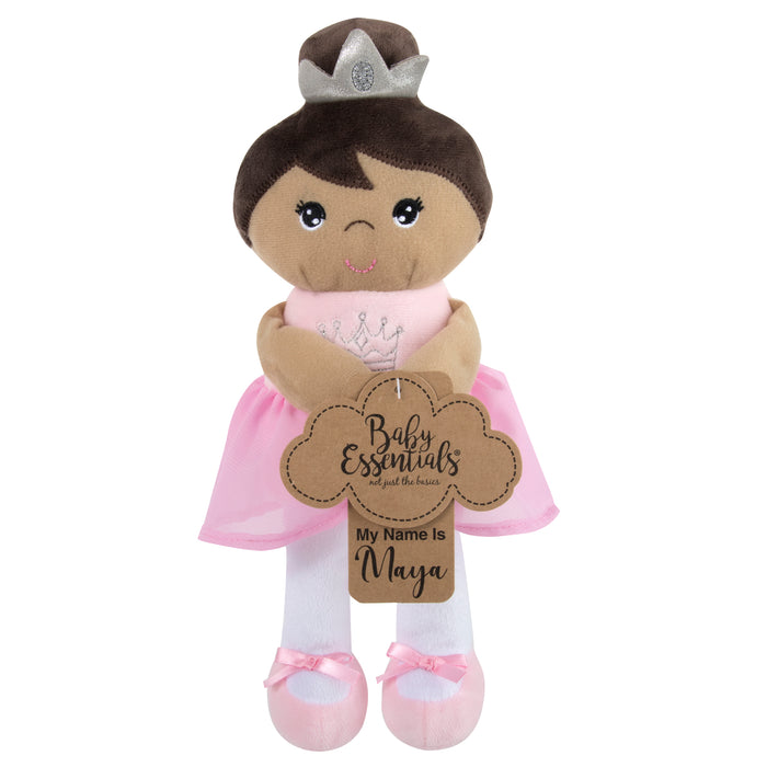 Bay Essentials Pink Princess Plush With Rattle - BagsInBulk.com