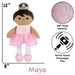 Bay Essentials Pink Princess Plush With Rattle - BagsInBulk.com