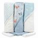 6-Piece Baby Bath Set with Hooded Bath Towel & Wash Cloth - Woodland Theme - BagsInBulk.com