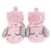 Fleece Baby Booties - Cozy Pink Puppy - BagsInBulk.com