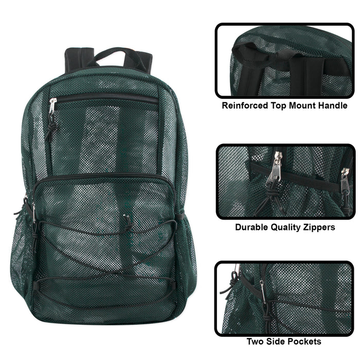 18-Inch Bulk Trailmaker Mesh Backpack - Single Colors
