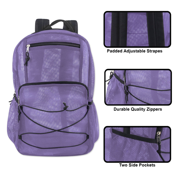 18-Inch Bulk Trailmaker Mesh Backpack - Single Colors