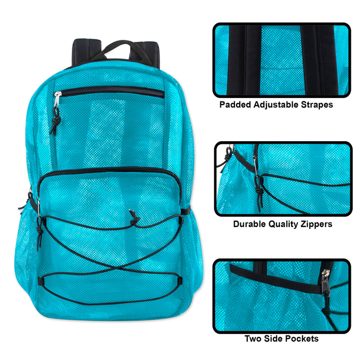 18-Inch Bulk Trailmaker Mesh Backpack - Single Colors