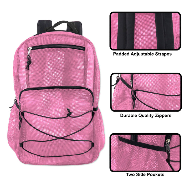 18-Inch Bulk Trailmaker Mesh Backpack - Single Colors