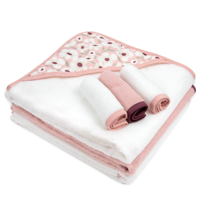 6-pc. Baby Bath Set w/ Hooded Towel & Wash Cloths - Daddy's Little Sweetie - BagsInBulk.com