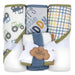 6-pc. Baby Bath Set w/ Hooded Towel & Wash Cloths - Daddy's Little Buddy - BagsInBulk.com