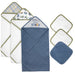 6-pc. Baby Bath Set w/ Hooded Towel & Wash Cloths - Daddy's Little Buddy - BagsInBulk.com