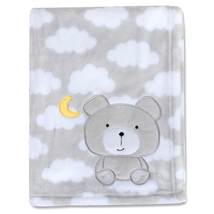 Bear Baby Fleece Blankets 36" x 30" - BagsInBulk.com