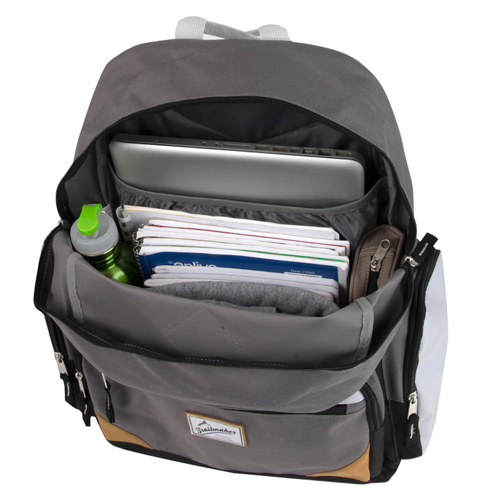 19-inch Trailmaker Duo Compartment Backpack with Laptop Sleeve - BagsInBulk.com