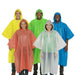 Disposable Rain Ponchos - 5 Colors - BagsInBulk.com