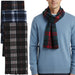 Adult Fleece Scarves 60" x 8" with Fringe - Plaid Assortment - BagsInBulk.com