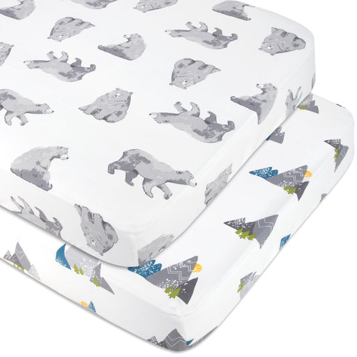 Outdoor Baby Crib Mattress Fitted Sheets 2-Pack - BagsInBulk.com
