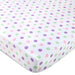 Purple & Pink Floral Fitted Crib Mattress Sheets -2 Pack - BagsInBulk.com