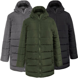 Youth Hooded Puffer Winter Coat - 3 Colors - BagsInBulk.com