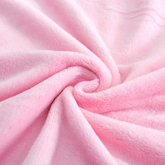 Baby 2 Piece Set Fleece Blankets 36" x 30" & Snuggler - Pink Elephant - BagsInBulk.com