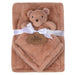 Baby 2 Piece Set Fleece Blankets 36" x 30" & Snuggler - Bear - BagsInBulk.com