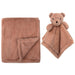 Baby 2 Piece Set Fleece Blankets 36" x 30" & Snuggler - Bear - BagsInBulk.com