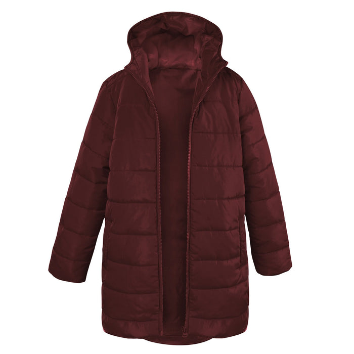 Wholesale Girl's Hooded Puffer Winter Coat - 4 Colors - 