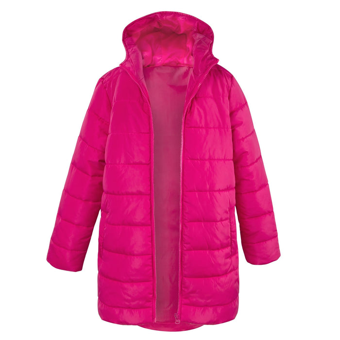 Wholesale Girl's Hooded Puffer Winter Coat - 4 Colors - 