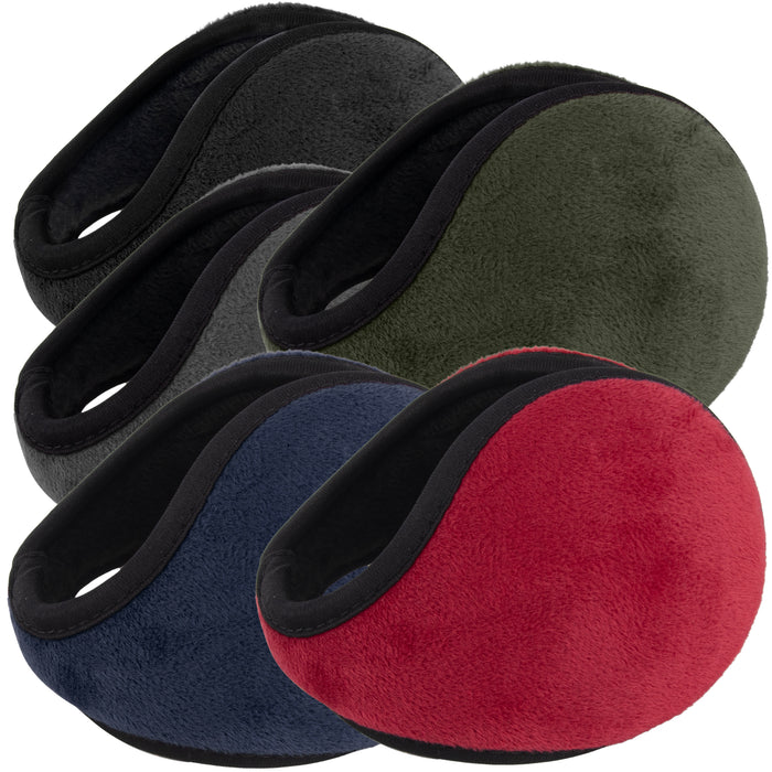 Adult Fleece Ear Muffs – 5 Assorted Colors