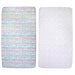 Baby Crib Mattress Fitted Sheets 2-Pack - Hearts & Stripes - BagsInBulk.com