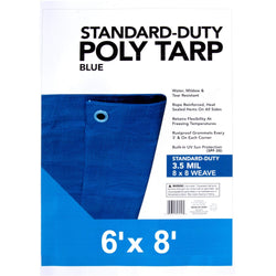 Wholesale Blue Tarps - 6' X 8' - 