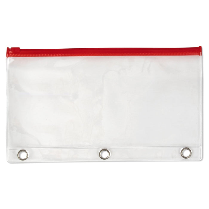 Wholesale 3 Ring Binder Clear Pencil Case - Assorted - 