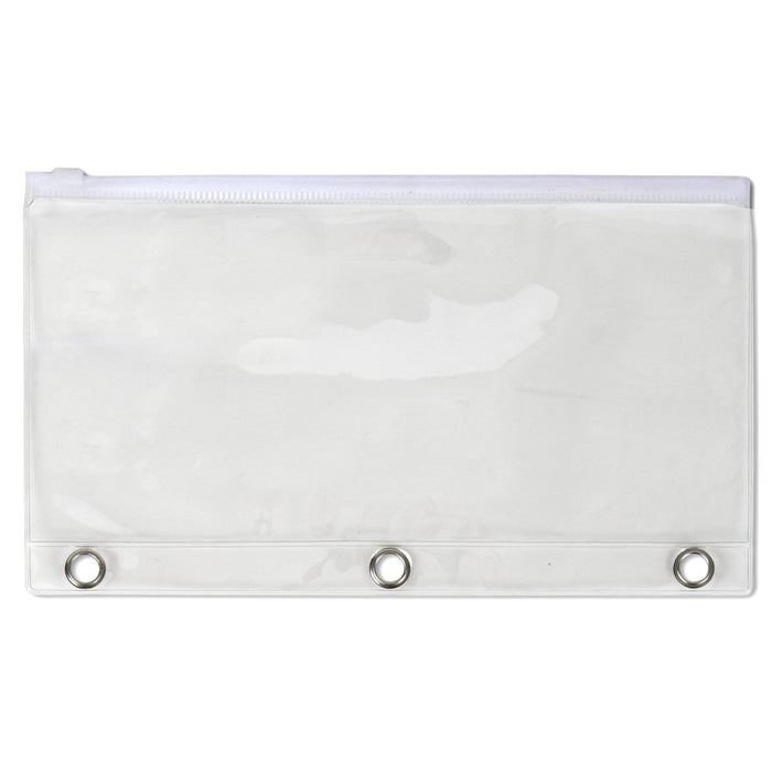 Wholesale 3 Ring Binder Clear Pencil Case - Assorted - 