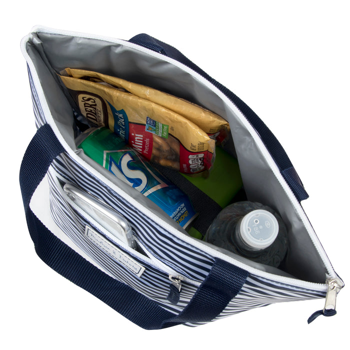Fridge Pak Insulated Lunch Tote - Striped - BagsInBulk.com