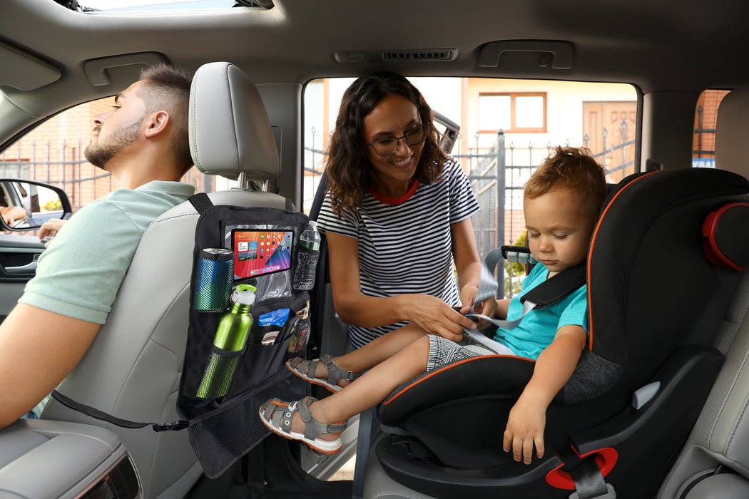 Back Seat Organizer - Black- 2 Pack - BagsInBulk.com