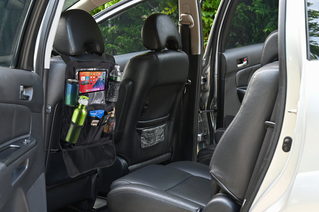 Back Seat Organizer - Black- 2 Pack - BagsInBulk.com