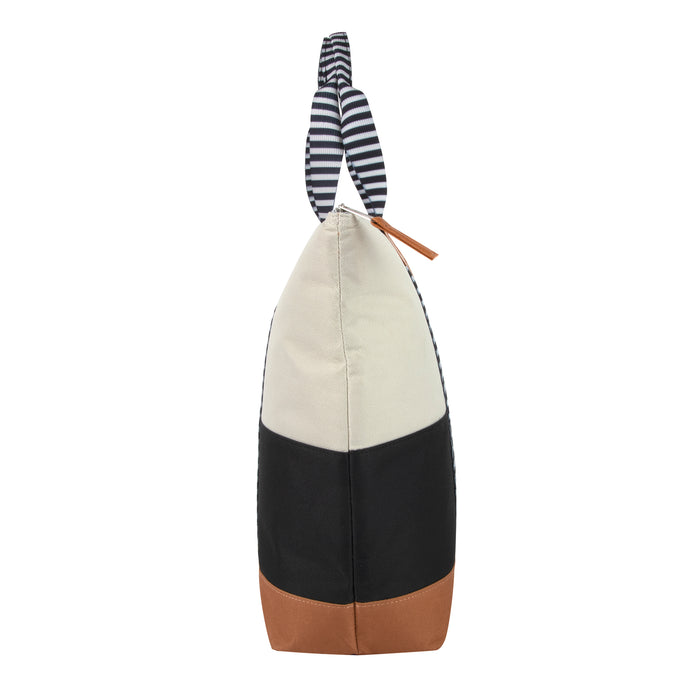 Color Block Cooler Lunch Tote - Stripe Design