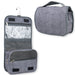 Travel Hanging Toiletry Bag - Grey - BagsInBulk.com