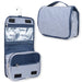 Travel Hanging Toiletry Bag - Navy Stripe - BagsInBulk.com