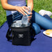 Fridge Pak 6 Can Cooler Bag With Front Mesh Pocket - 2 Colors - BagsInBulk.com