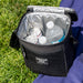 Fridge Pak 6 Can Cooler Bag With Front Mesh Pocket - 2 Colors - BagsInBulk.com