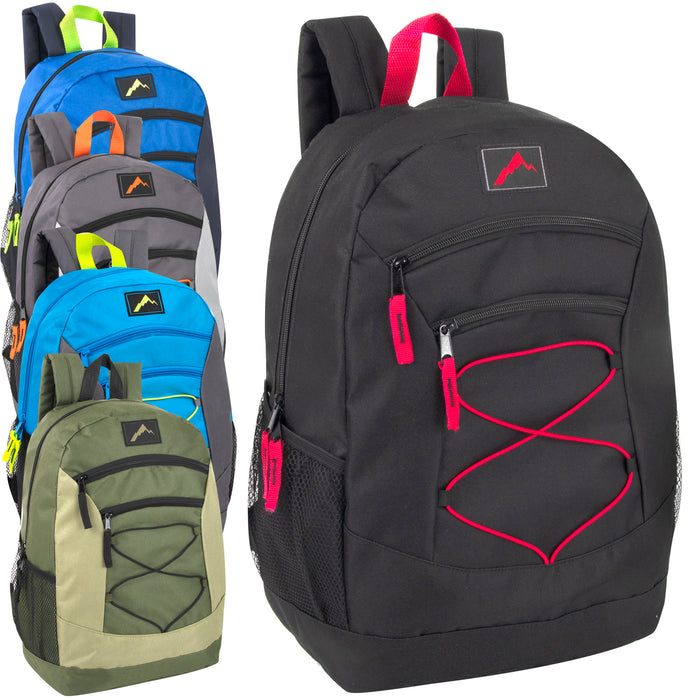 18 Inch Urban Sport Bungee Backpacks - 5 Colors