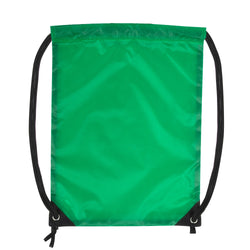 Wholesale 18 Inch Basic Drawstring Bag - Green - BagsInBulk.com